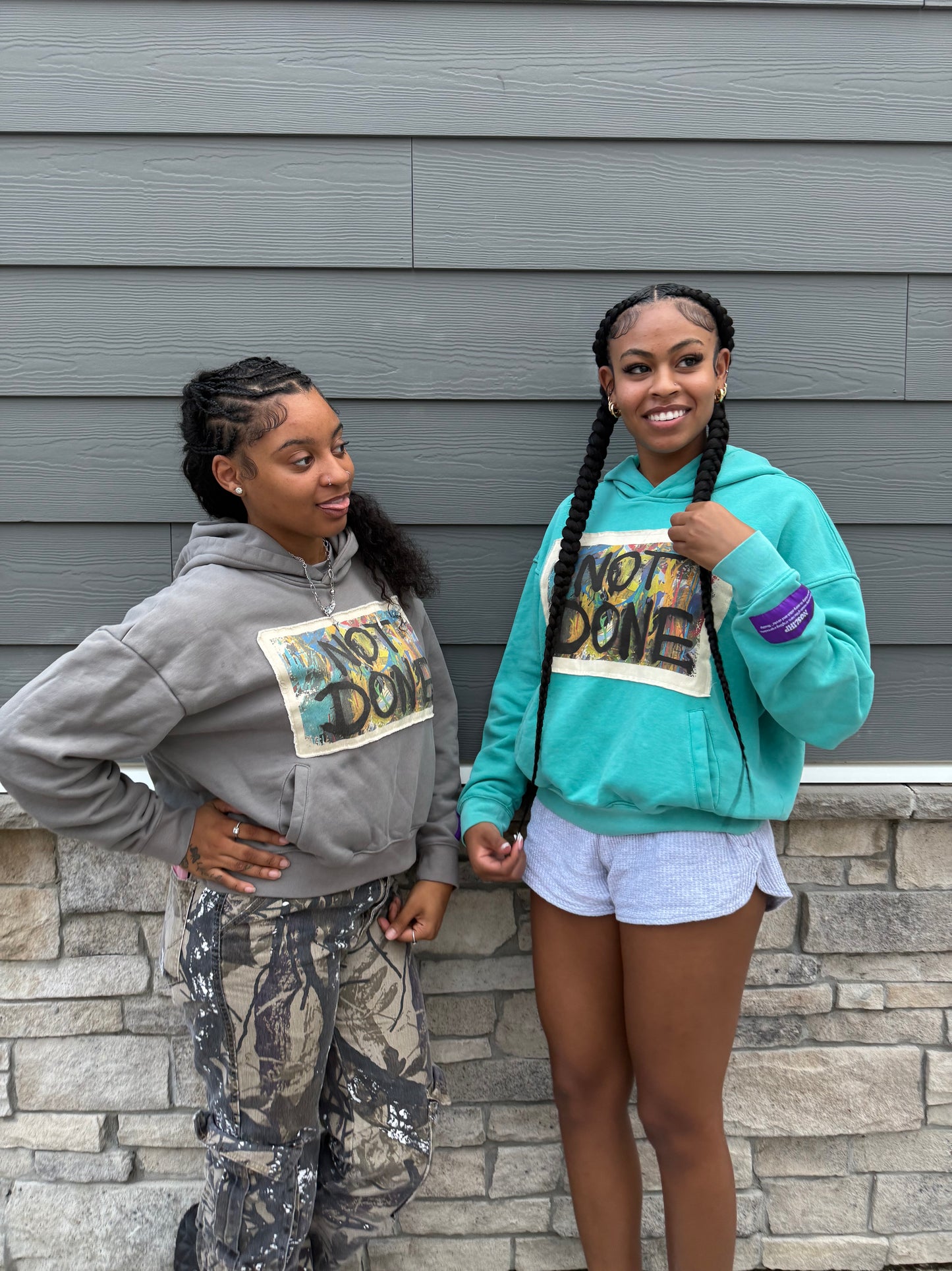 Noslihp Self Explanatory Grey Hoodie