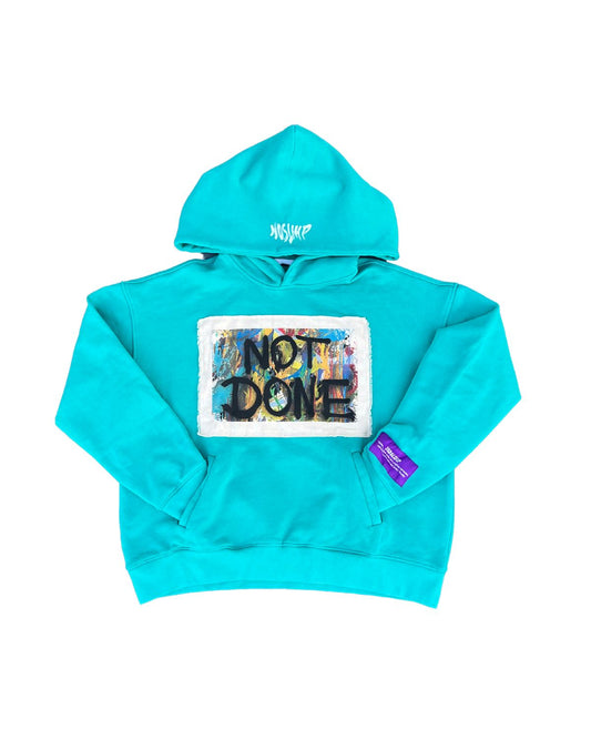 Noslihp Self Explanatory Turquoise Hoodie